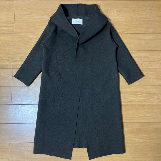 ADAWAS(アダワス)の19FW IENA 購入 ADAWAS フーデッド ロング カーディガン レディースのジャケット/アウター(ロングコート)の商品写真