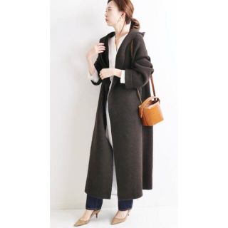 アダワス(ADAWAS)の19FW IENA 購入 ADAWAS フーデッド ロング カーディガン(ロングコート)