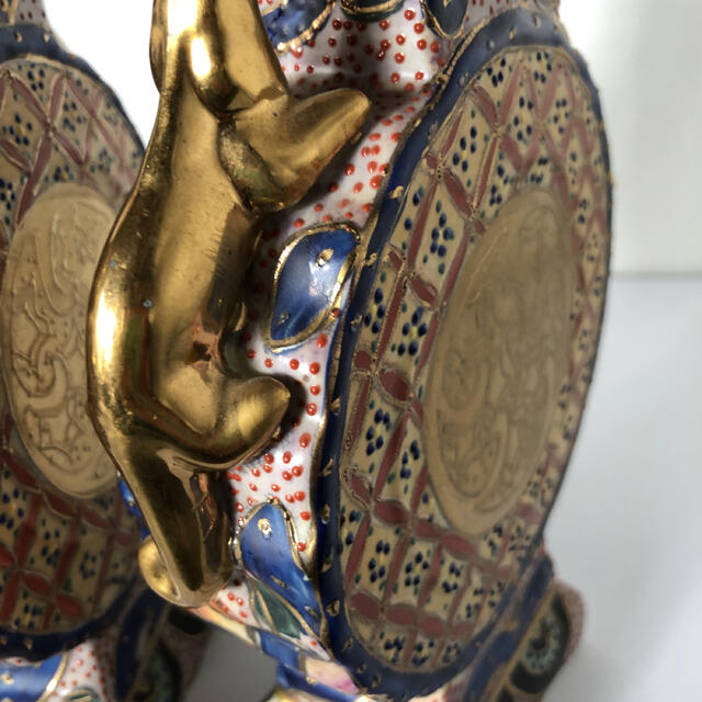景徳鎮 装飾 工芸品の通販 by こてつ's shop｜ラクマ 磁器 置物 中国式 双耳花瓶 特価人気