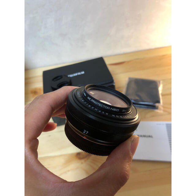 【新品保証あり】XF27mm F2.8 プロテクター付