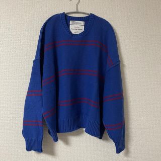 アンユーズド(UNUSED)のdairiku 19aw ニット ブルー 菅田将暉(ニット/セーター)