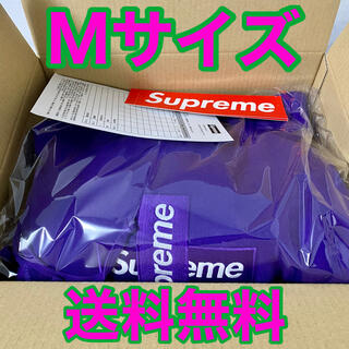 シュプリーム(Supreme)の紫 Supreme Cross Box Logo Hooded Purple M(パーカー)
