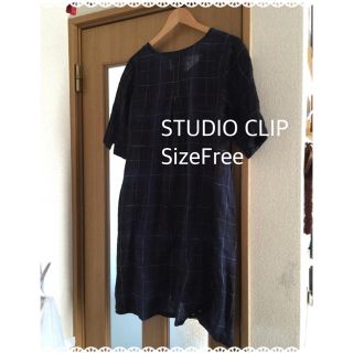 スタディオクリップ(STUDIO CLIP)のSTUDIO CLIP リネンワンピ(ひざ丈ワンピース)