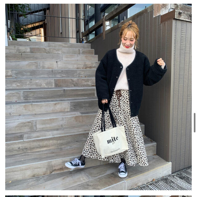 レディースmite short boa coat