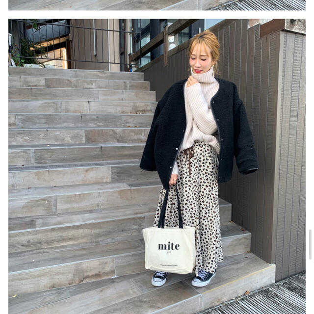 レディースmite short boa coat