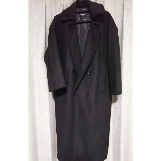 TOMORROWLAND(トゥモローランド)の黒のロングコート レディースのジャケット/アウター(ロングコート)の商品写真