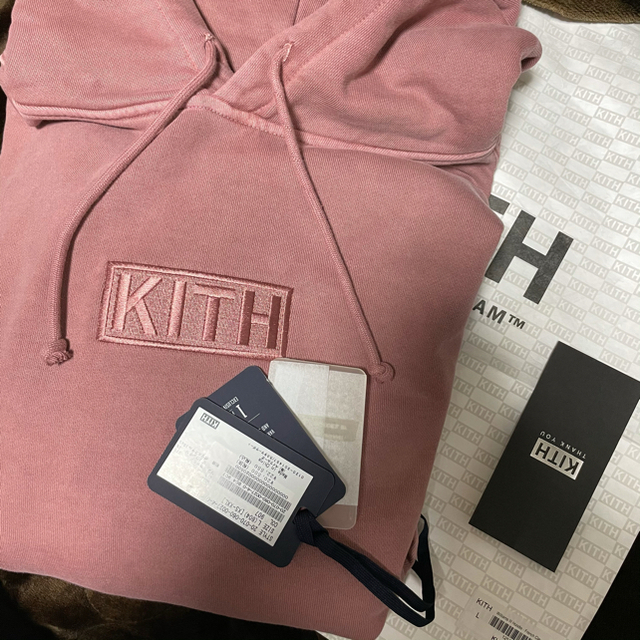 Supreme(シュプリーム)の希少Ｌ　KITH WILLIAMSIII HOODIES FRENCH CLAY メンズのトップス(パーカー)の商品写真