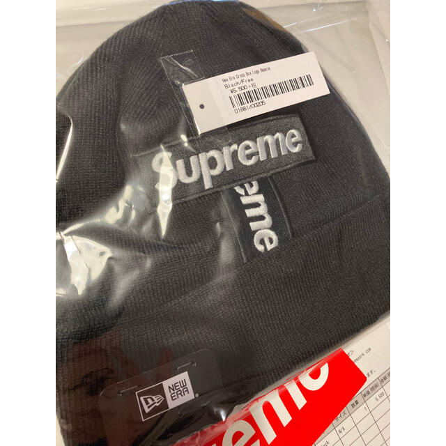 supreme cross box logo beanie black