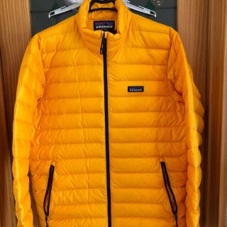 パタゴニア(patagonia)の値下げ！Patagonia ダウン　イエロー　メンズ　Mサイズ　美品(ダウンジャケット)