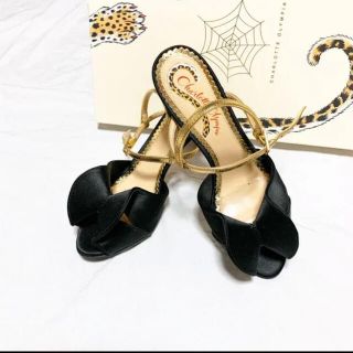 シャルロットオリンピア(Charlotte Olympia)の新品★シャーロットオリンピア　ブラックサンダル(ハイヒール/パンプス)