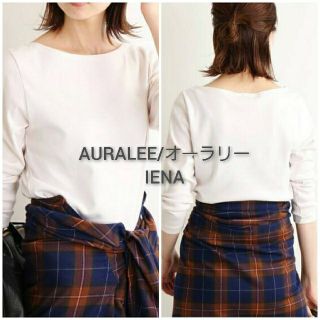 イエナ(IENA)のAURALEE*IENA 別注ボートネックTシャツ(カットソー(長袖/七分))