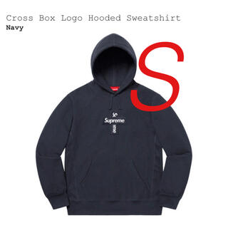 シュプリーム(Supreme)のCross Box Logo Hooded Sweatshirt Navy (パーカー)