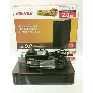 BAFFALO  HD-LC2.0U3-BKD  2.0TB【未使用品】(PC周辺機器)