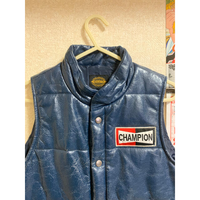 CHAMPION lether vest レザーベスト 2