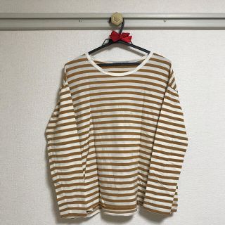 アーバンリサーチドアーズ(URBAN RESEARCH DOORS)のfork&spoon ボーダーTシャツ　マスタード(カットソー(長袖/七分))