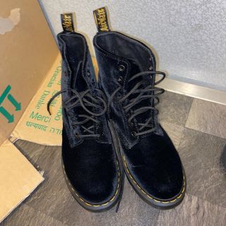 ドクターマーチン(Dr.Martens)のドクターマーチン　8ホール　黒スエード uk6(ブーツ)