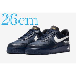 ナイキ(NIKE)のNIKE Air Force 1 GORE-TEX ネイビー 26cm 美品(スニーカー)