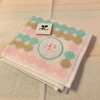 クレージュ(Courreges)のタオルハンカチ　(24.5×25.5cm)(ハンカチ)