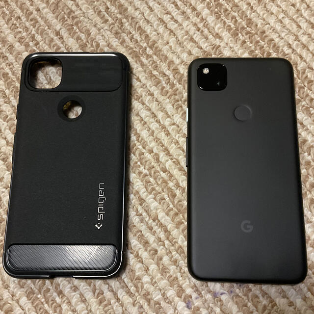 ANDROID(アンドロイド)のGoogle Pixel 4a（128 GB、Just Black、SIMフリー スマホ/家電/カメラのスマートフォン/携帯電話(スマートフォン本体)の商品写真