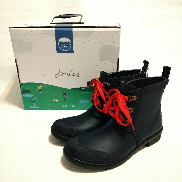 Joules AshbyLaceUp Wellies 24.5cm レインブーツ | tspea.org