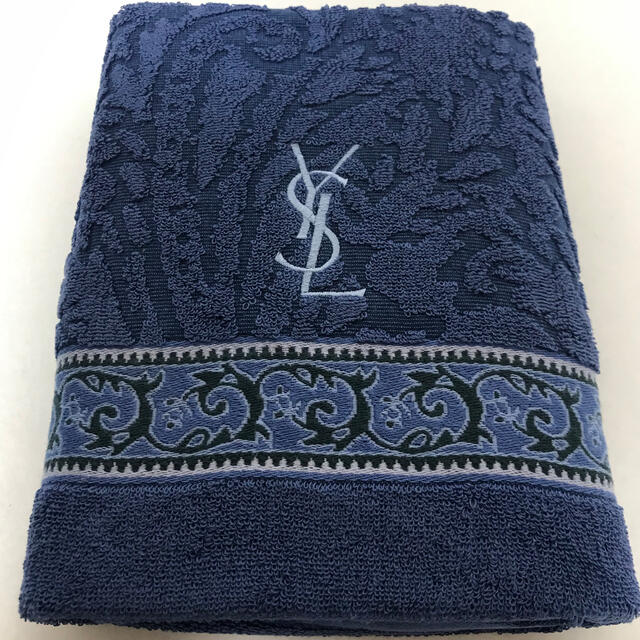 新品 YSL イヴ・サンローラン フェイスタオル 薔薇 バラ レッド 赤