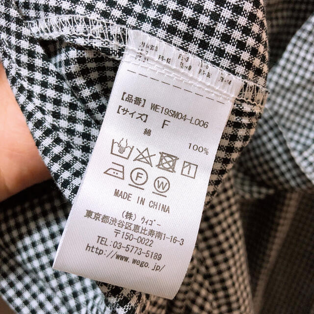 WEGO(ウィゴー)のWEGO チェック服 レディースのトップス(シャツ/ブラウス(長袖/七分))の商品写真