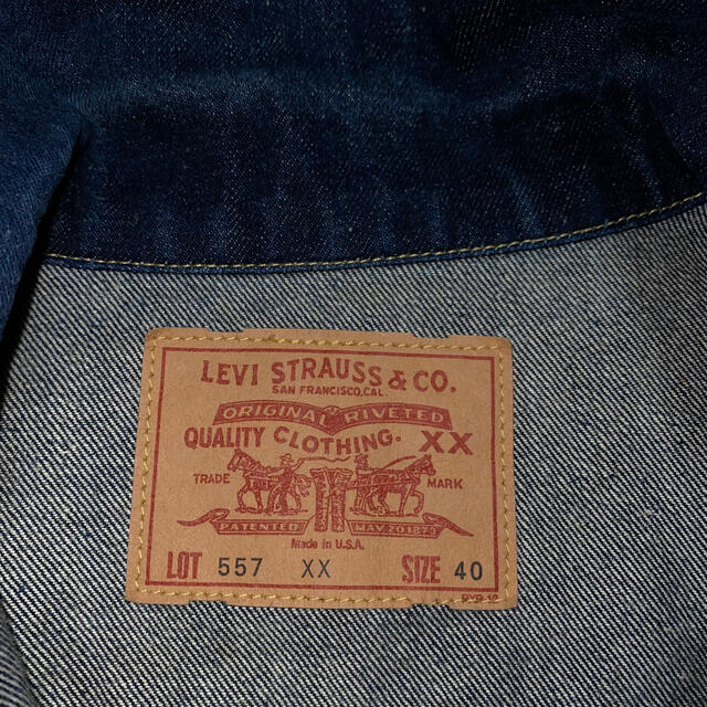 Levi's(リーバイス)のLEVI'S 557XX 3rd Gジャン size40 バレンシア製 メンズのジャケット/アウター(Gジャン/デニムジャケット)の商品写真