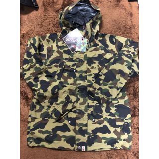 アベイシングエイプ(A BATHING APE)のA BATHING APE スノボジャケット 1st CAMO グリーン　2XL(マウンテンパーカー)