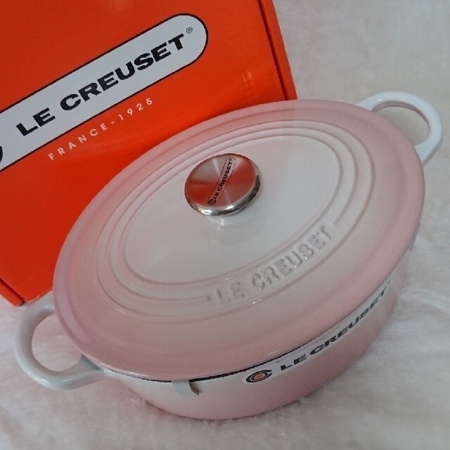 LE CREUSET - ル・クルーゼ パウダー ピンク ココットオーバル 25cm