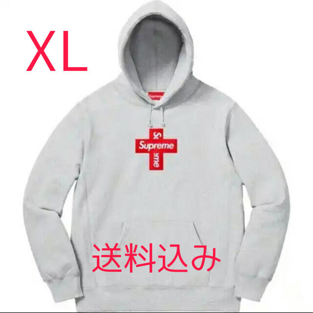 Cross Box Logo Hooded Sweatshirt L ボックス - パーカー