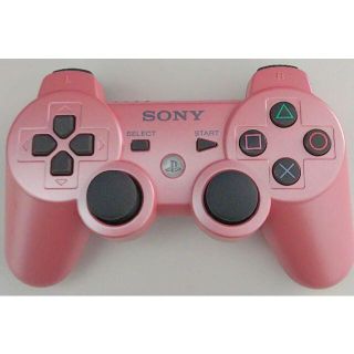 プレイステーション3(PlayStation3)の【PS3コントローラー純正】DUALSHOCK3 キャンディー・ピンク★整備品★(家庭用ゲーム機本体)