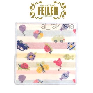 フェイラー(FEILER)の新品☆ FEILER フェイラー パステルカラー ボーダー ハンカチ(タオル)