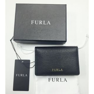 フルラ(Furla)のフルラ新品 カードケース名刺入 ブラック(名刺入れ/定期入れ)