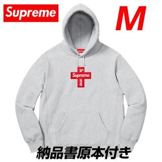シュプリーム(Supreme)のSupreme Cross Box Logo Hooded Grey M(パーカー)