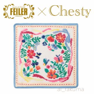 チェスティ(Chesty)のお値下げ！新品♡限定完売 Chesty × FEILER リボンスカーフハンカチ(ハンカチ)