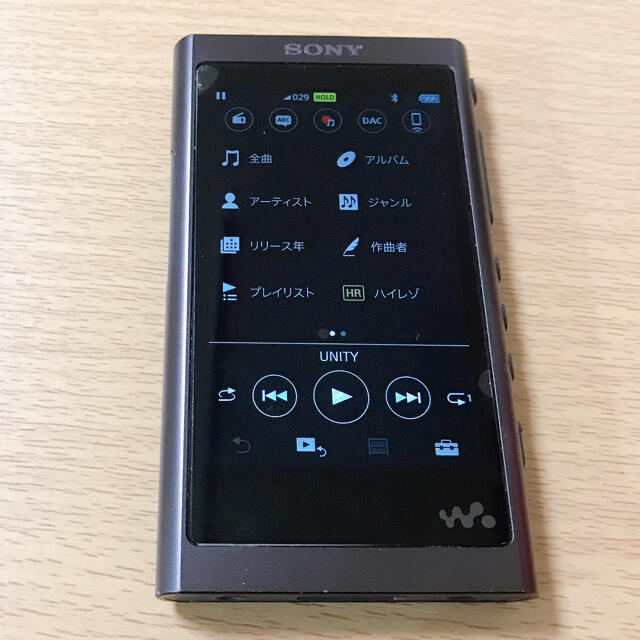 WALKMAN(ウォークマン)のSONY ウォークマン NW-A55 16GB グレイッシュブラック  スマホ/家電/カメラのオーディオ機器(ポータブルプレーヤー)の商品写真