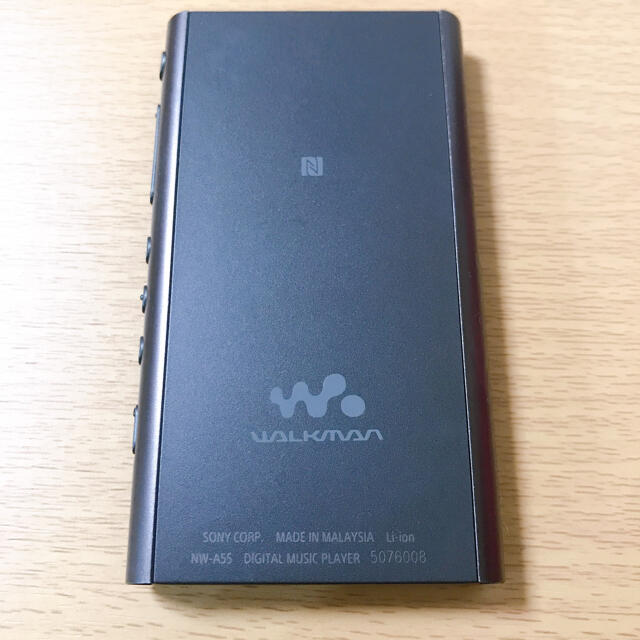 WALKMAN(ウォークマン)のSONY ウォークマン NW-A55 16GB グレイッシュブラック  スマホ/家電/カメラのオーディオ機器(ポータブルプレーヤー)の商品写真