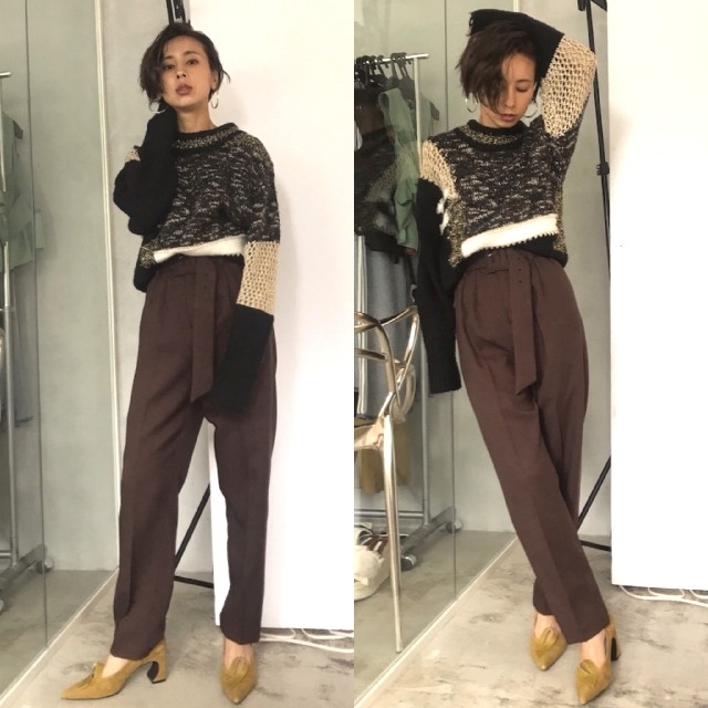 Ameri VINTAGE(アメリヴィンテージ)のAmeri【新品】HUGE BUCKLE PANTS レディースのパンツ(カジュアルパンツ)の商品写真