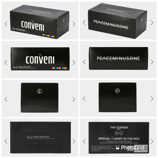 PEACEMINUSONE(ピースマイナスワン)の●PMO X THE CONVENI T-SHIRT Black XL 黒 メンズのトップス(Tシャツ/カットソー(半袖/袖なし))の商品写真