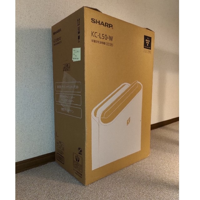 【新品未開封】SHARP 加湿空気清浄機 プラズマクラスター KC-L50-W