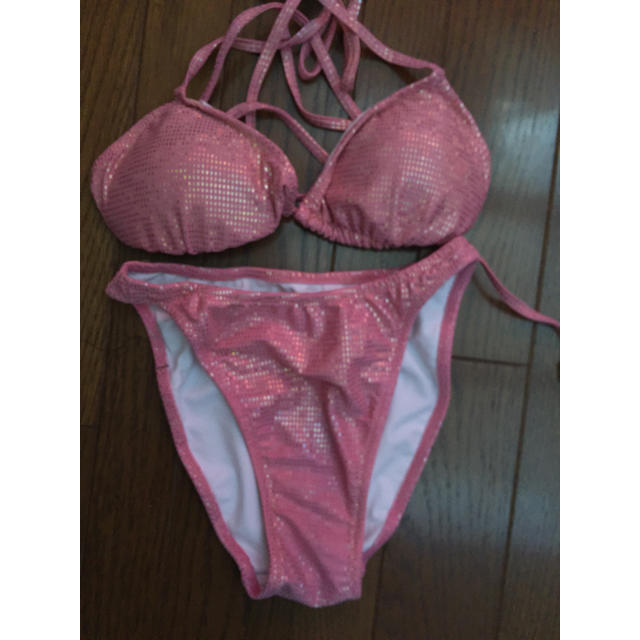 ビキニ ラメピンク レディースの水着/浴衣(水着)の商品写真