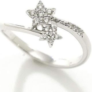 スタージュエリー(STAR JEWELRY)のTWIN STAR SETTING DIAMOND RING(リング(指輪))