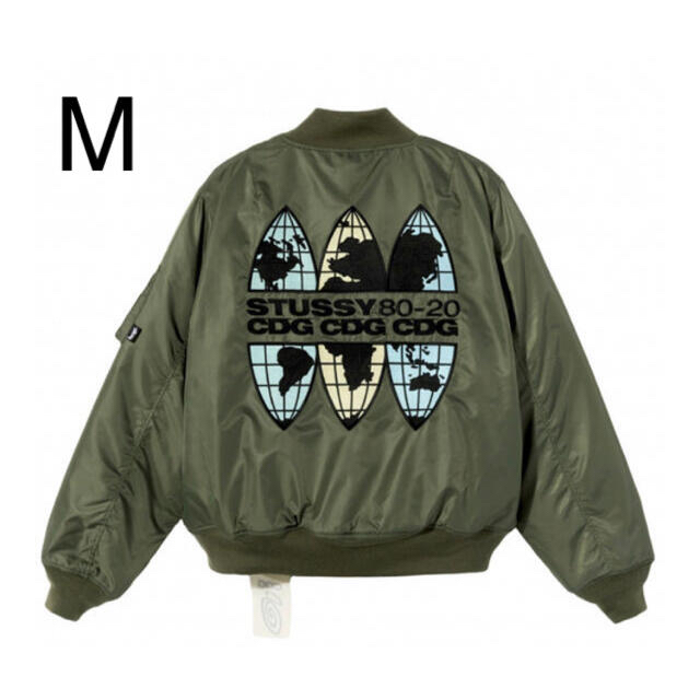 stussy cdg bomber jacket ma-1 m 40周年フライトジャケット