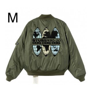 ステューシー(STUSSY)のstussy cdg bomber jacket ma-1 m 40周年(フライトジャケット)