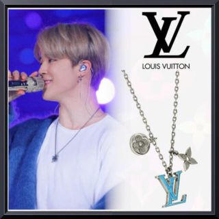 ルイヴィトン(LOUIS VUITTON)のルイヴィトン  ネックレス LVイニシャル ターコイズ BTS ジミン着用(ネックレス)