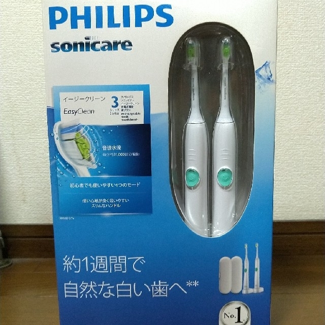 PHILIPS(フィリップス)の新品未開封 PHILIPS sonicare Easy Clean  スマホ/家電/カメラの美容/健康(電動歯ブラシ)の商品写真