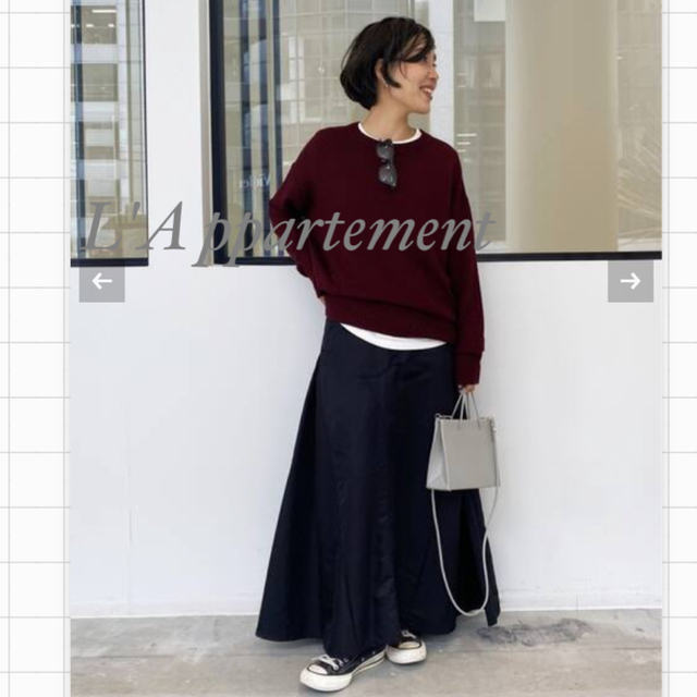 L'Appartement DEUXIEME CLASSE(アパルトモンドゥーズィエムクラス)のL'Appartement マディソンブルーFLERE SK NY TWILL レディースのスカート(ロングスカート)の商品写真
