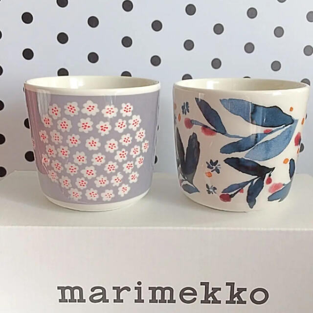 ♡マリメッコ ラテマグ ヒュフマ プケッティ マグ marimekko - グラス