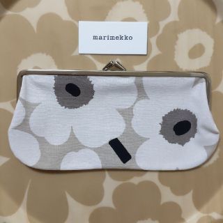 マリメッコ(marimekko)の【専用】marimekko がま口ポーチ ウニッコ(ポーチ)