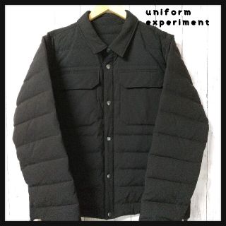 ユニフォームエクスペリメント(uniform experiment)のuniform experiment ダウン ジャケット シャツ ブルゾン 黒(ダウンジャケット)